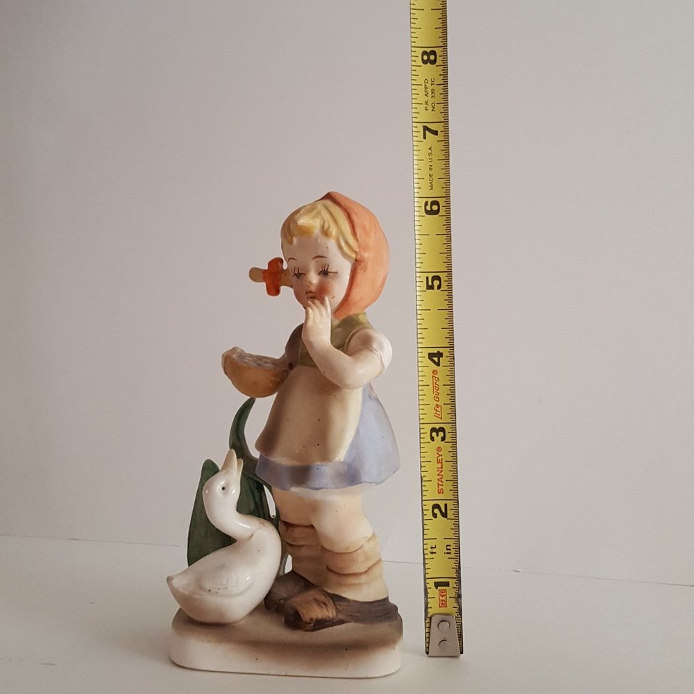 Collectible Figurines Boy with Squirrel, Girl with Duck Japan "As Is" PLS READ - Picture 12 of 16